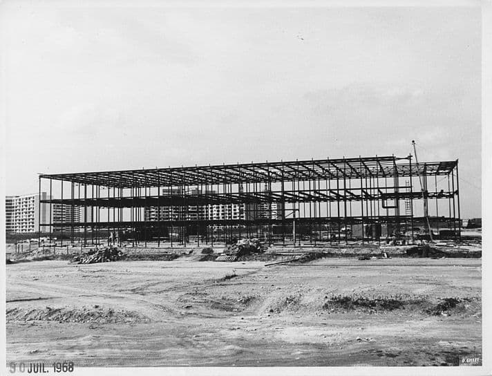 Photo du collège Albert Camus de Meaux en construction