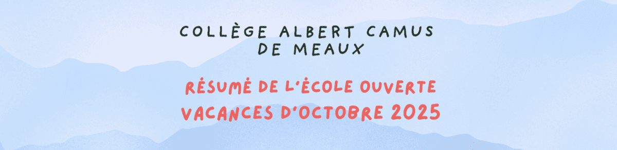 École ouverte – Vacances apprenantes d’octobre 2025 en résumé