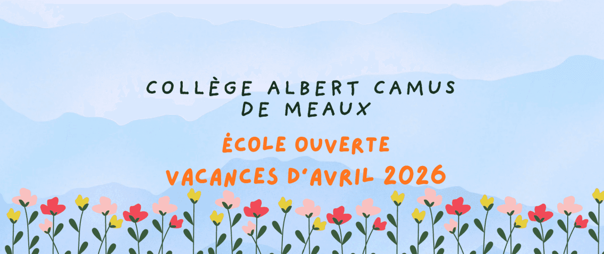 Inscription École ouverte - Vacances apprenantes d'avril 2026